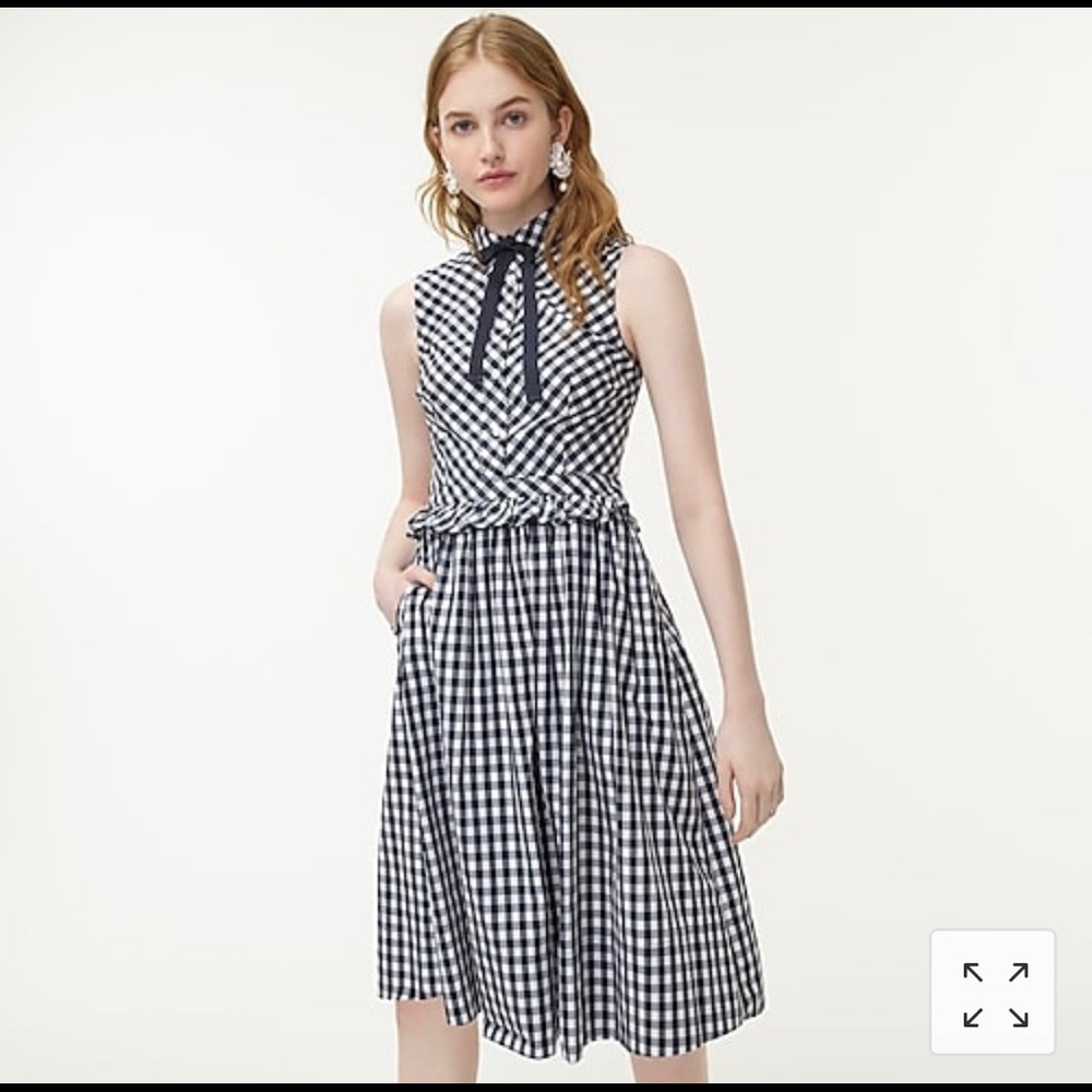 J.Crew Gingham Shirtdress